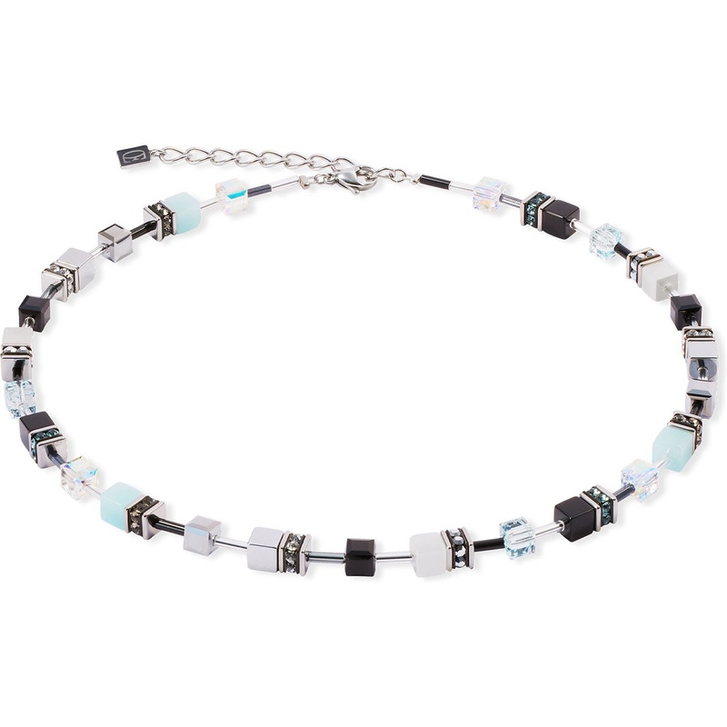 Coeur de Lion 2838/10-2027 GeoCUBE Iconic Ice Serenity collier 42-48 cm