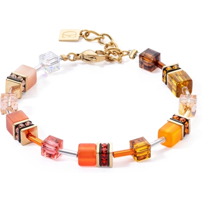 Coeur de Lion 2838/30-0211 GeoCUBE Iconic Sunset gold armband