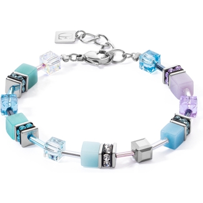 Coeur de Lion 2838/30-2026 GeoCUBE Iconic aqua-lilac armband
