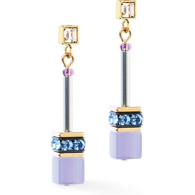 GeoCUBE 3030/21-0807 GeoCUBE Iconic Chain Mystic Orchid oorhangers