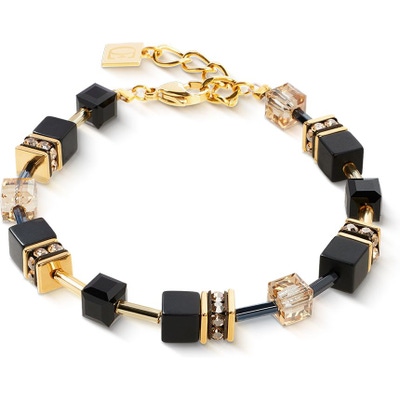 GeoCUBE 4018/30-1316 GeoCUBE armband met onyx stenen 19-22 cm