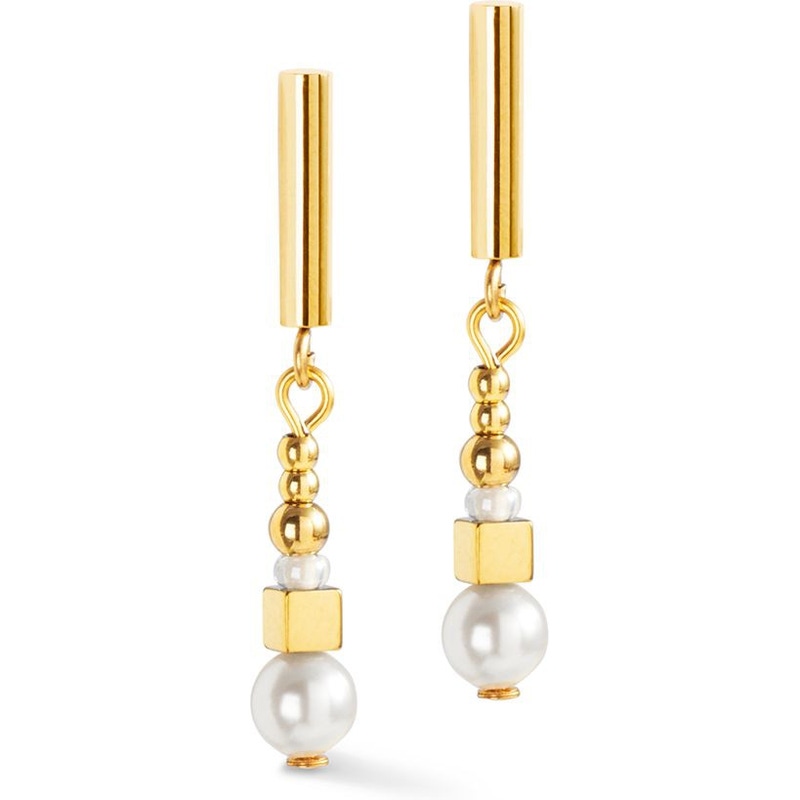 Coeur de Lion 4312/21-1416 Shimmering Princess Pearls oorhangers 33 mm
