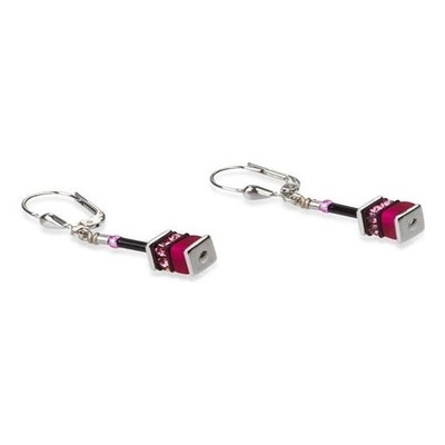 Coeur de Lion 4409/20-1500 GeoCube roze oorhangers