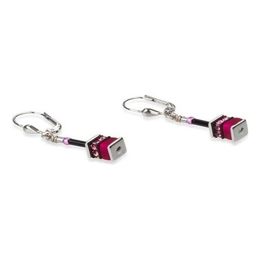Coeur de Lion 4409/20-1500 GeoCube roze oorhangers