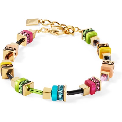 Coeur de Lion 4413/30-1516 Boho Sunset Cube rainbow armband 18,5-21,5 cm