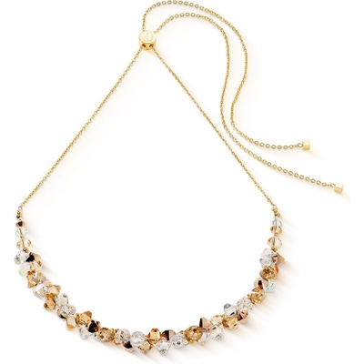 Dancing Crystals 4639/10-1016 Dancing Crystals goudkleurige collier 30-70 cm