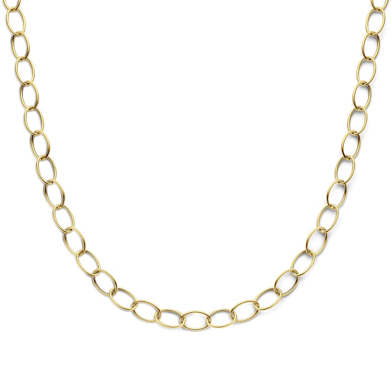 collier 10 mm 45 cm 14K geelgoud