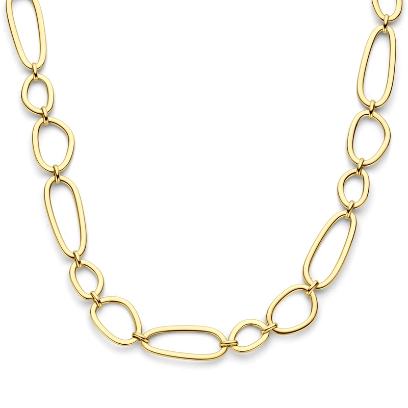 collier 18 mm 42  3 cm 14K geelgoud