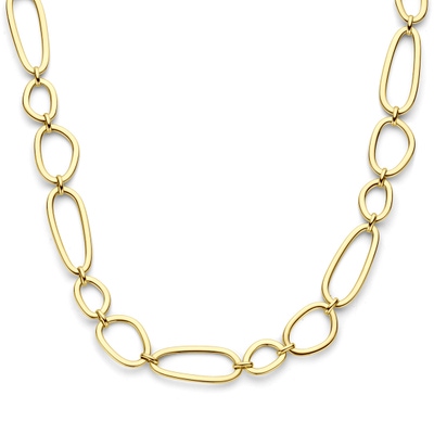 collier 18 mm 42 3 cm 14K geelgoud