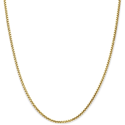 collier 30 mm 45 cm Silgold geel met zilverkern