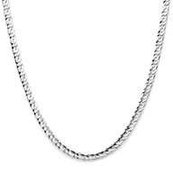 collier 65 mm zilver wit