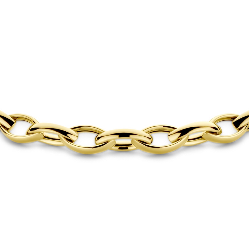 collier 6 mm 45 cm 14K geelgoud