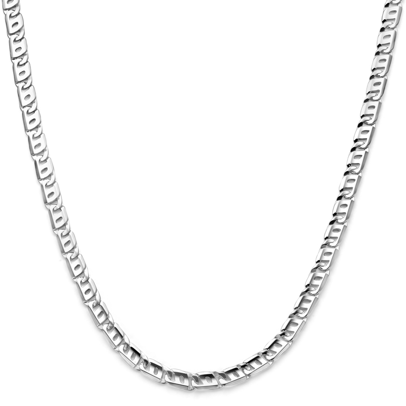 collier 70 mm zilver wit