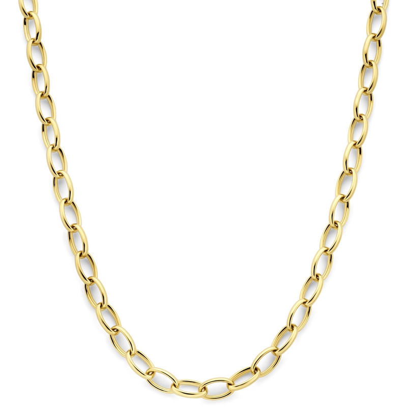 collier anker 8 mm 44 cm 14K geelgoud