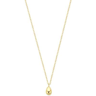 collier druppel 42 - 45 cm 14K geelgoud