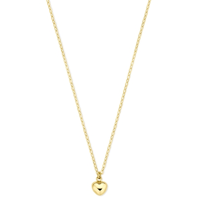 collier hartje 40 - 42 cm 14K geelgoud