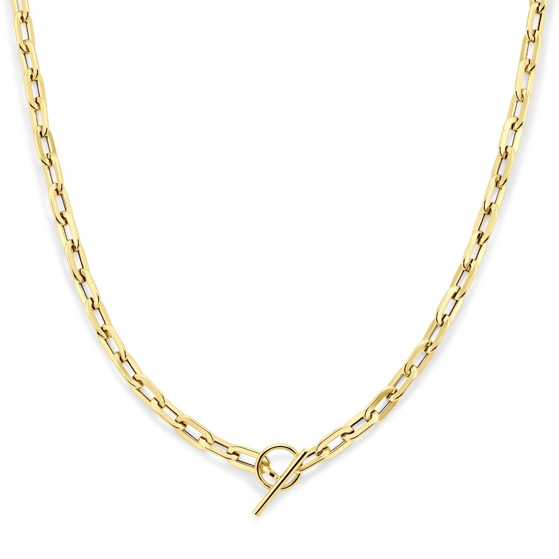 collier kapittelslot 55 mm 45 cm 14K geelgoud