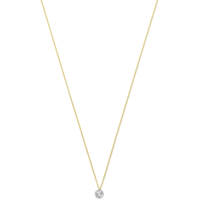 collier lab grown diamant 40 - 42 - 44 cm 025ct g si 14K geelgoud