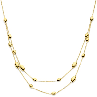 collier ovaal 45 cm 14K geelgoud