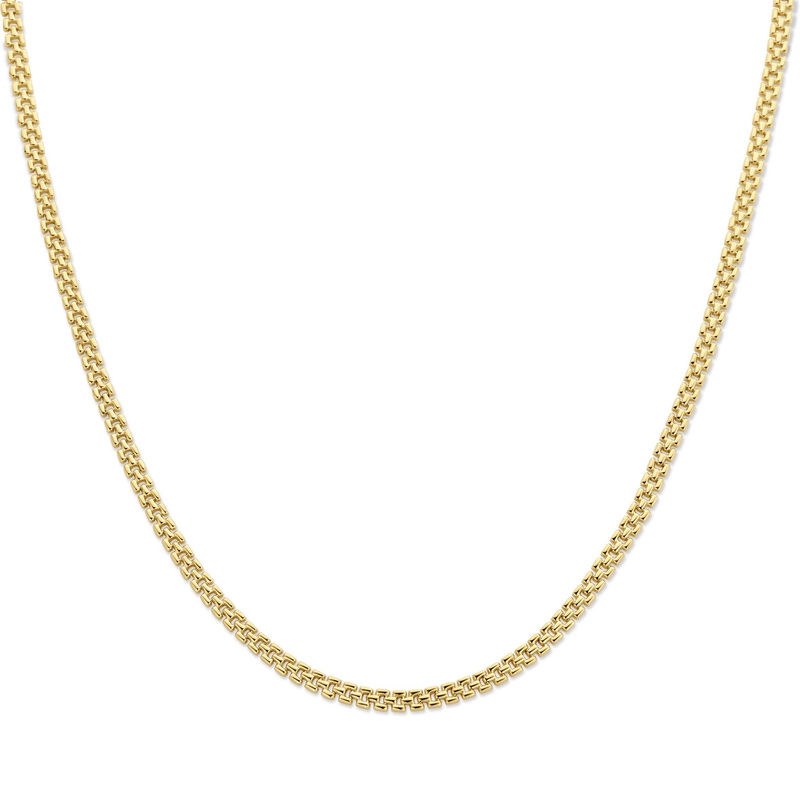 collier panter 5 mm 43 cm 14K geelgoud
