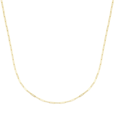 collier paperclip 18 mm 45 cm 14K geelgoud
