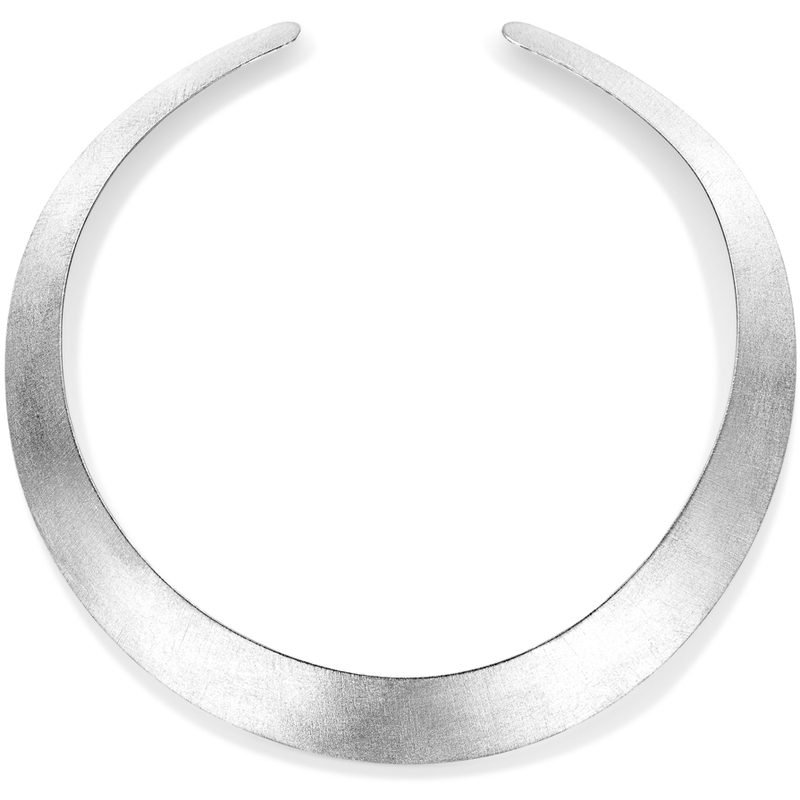 collier spang polimat 20 mm 45 cm zilver gerhodineerd