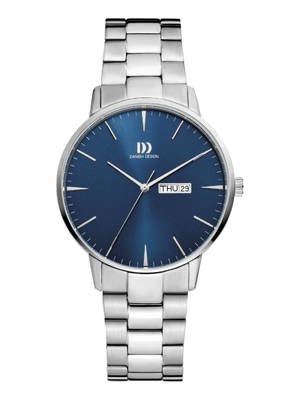Danish Design IQ98Q1267 Akilia Royal Blue Link horloge 41 mm