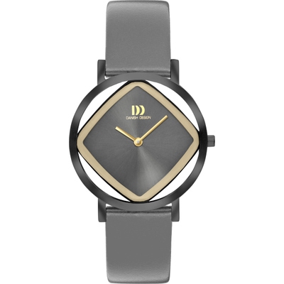 Danish Design IV16Q1300 Pico Square Grey Gold horloge 34 mm