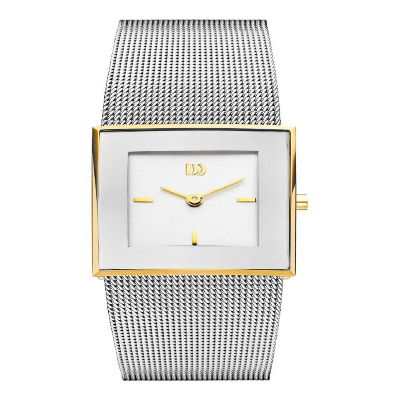 Danish Design IV65Q973 Steel vierkant bicolor dameshorloge