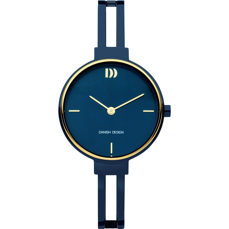 Danish Design IV72Q1265 Barbara Blue Gold dameshorloge 30 mm