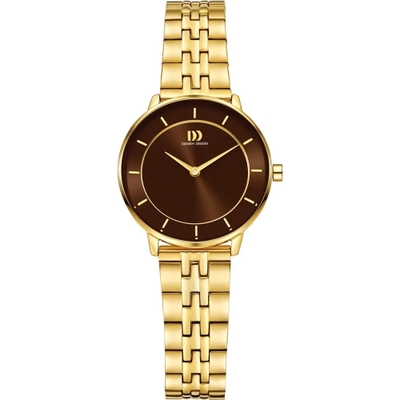 Danish Design IV97Q1294 Lana Gold Choco Link horloge 30 mm