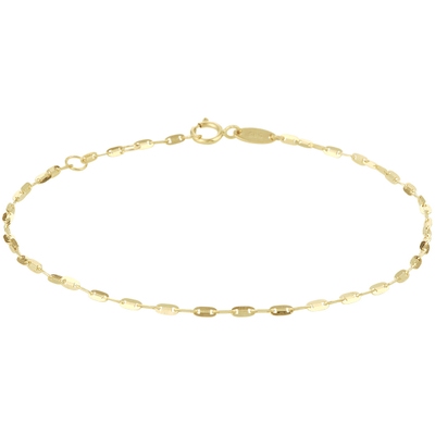 armband plaatjes 15 mm 16 - 17 - 18 cm 14K geel