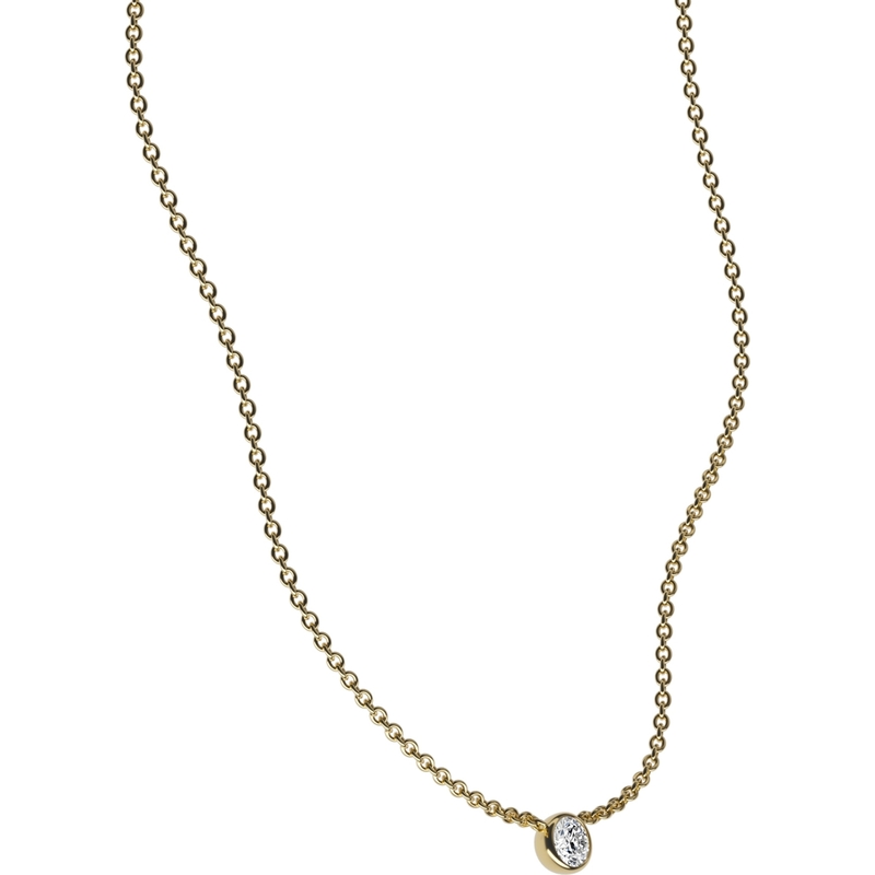Delve Jewellery 004 18k gouden ketting met 0,50 ct diamant
