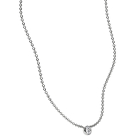 Delve Jewellery 004 18k witgouden ketting met 0,50 ct diamant