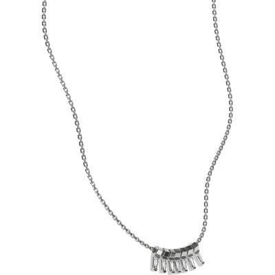 Delve Jewellery 007 18k witgouden collier met 0,84 ct diamant baquette