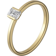 Delve Jewellery 001 18k gouden solitair ring met 0,30 ct diamant