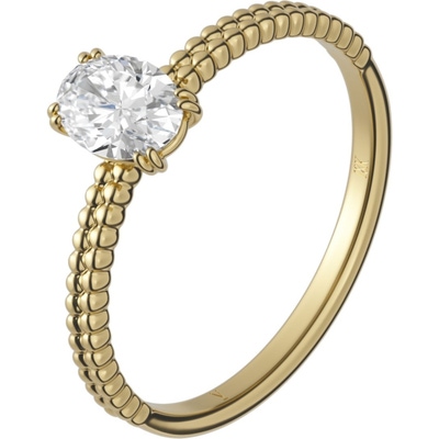 Delve Jewellery 007 18k gouden solitair ring met 0,50 ct diamant