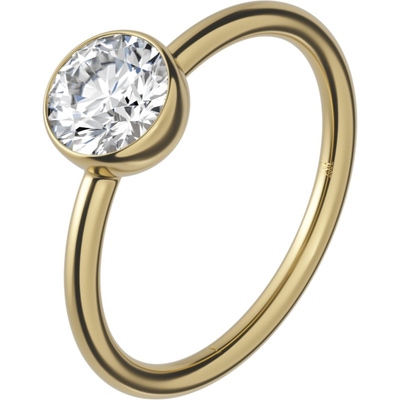 Delve Jewellery 014 18k gouden solitair ring met 1,00 ct diamant
