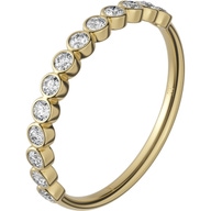 Delve Jewellery 020 18k gouden rijring met 0,26 ct diamant