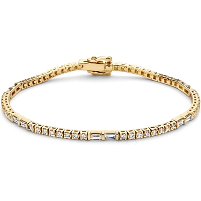 AG117702 14k gouden tennisarmband met 190 ct diamant