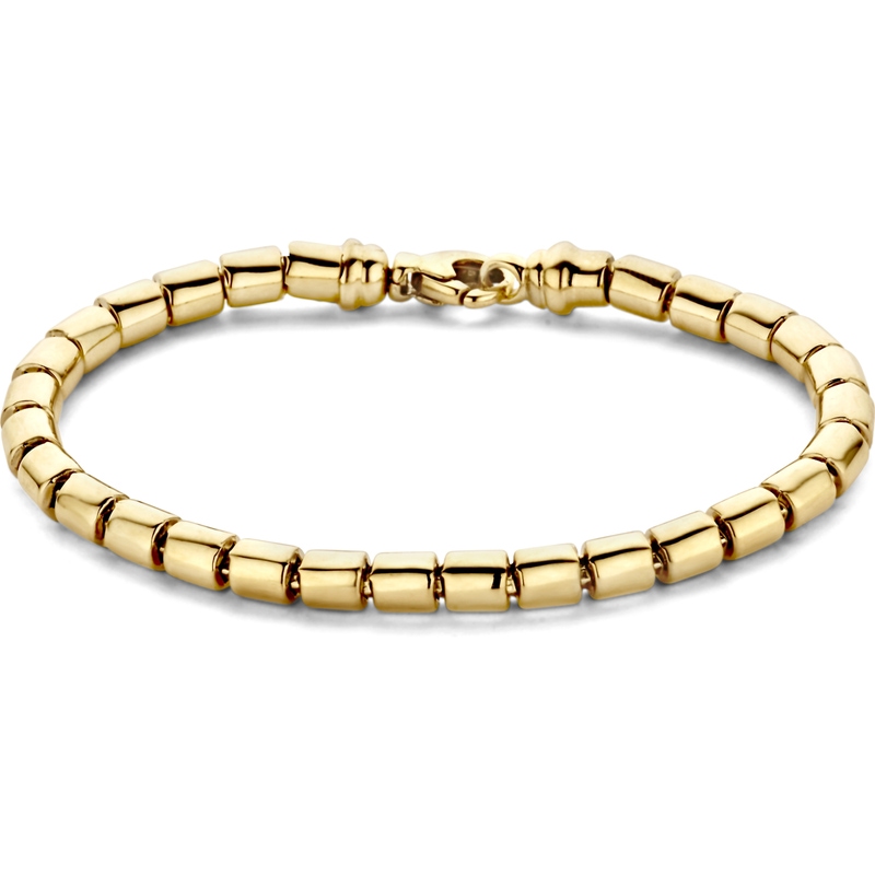 Excellent Jewelry AP107428 14 karaat gouden schakelarmband