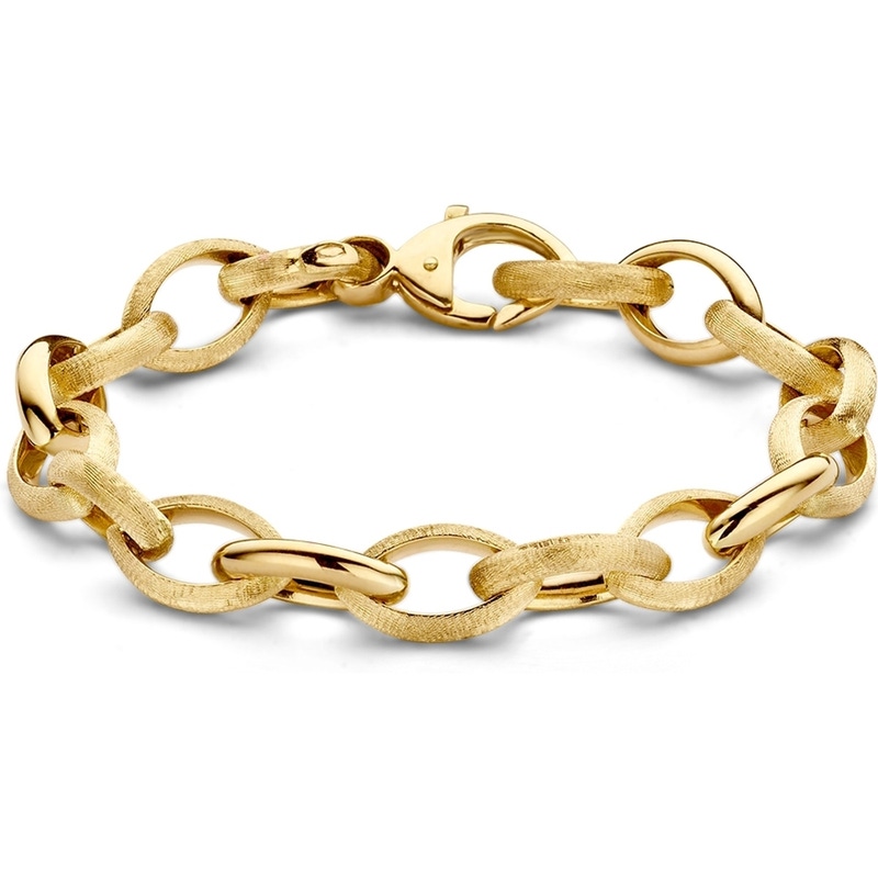 Excellent Jewelry AP107448 14 karaat gouden armband ovale schakels