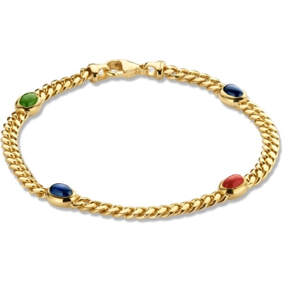 AP136677 14k gouden armband met edelstenen 5 mm