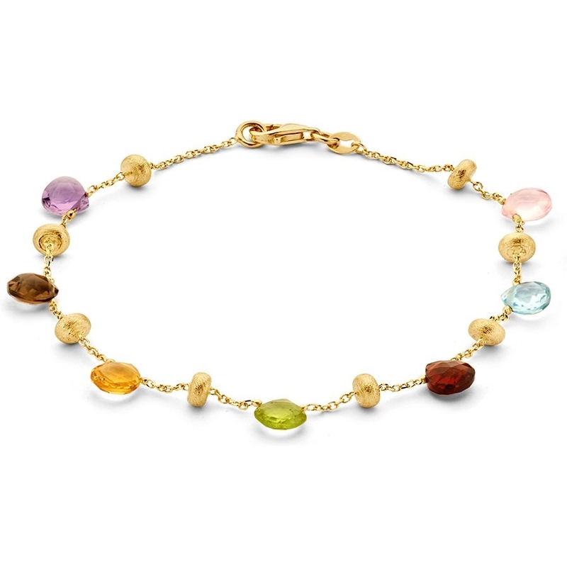 Excellent Jewelry AP137241 14k gouden armband met gekleurde stenen