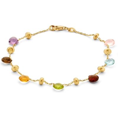 AP137241 14k gouden armband met gekleurde stenen 19 cm