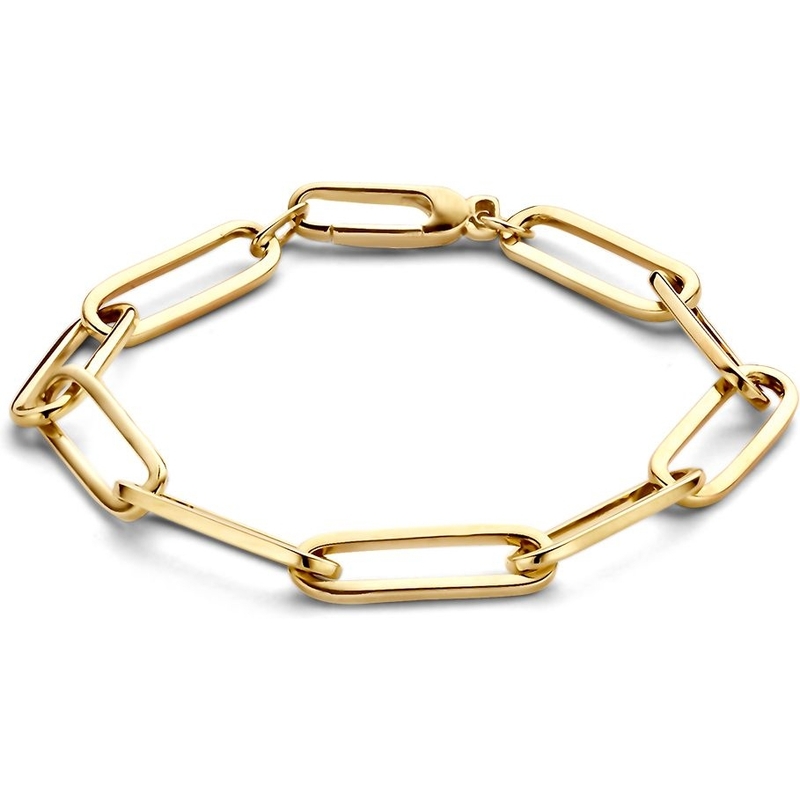 Excellent Jewelry AW107118 14k gouden schakelarmband 19 cm