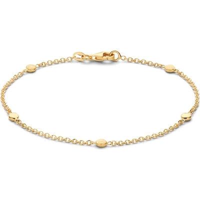 AW107885 14k gouden armband met rondjes 19 cm