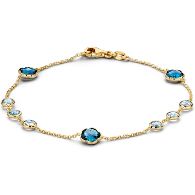 AW136441 14k gouden armband met topaas 19 cm