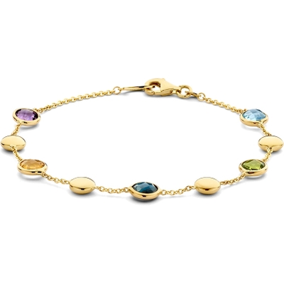 AW137406 14k gouden armband met edelstenen
