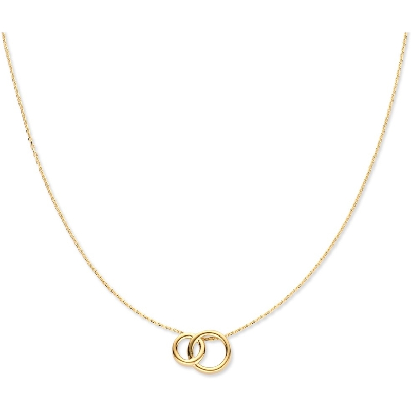 Excellent Jewelry CE107878 14k gouden ketting met hanger cirkels 42-45 cm